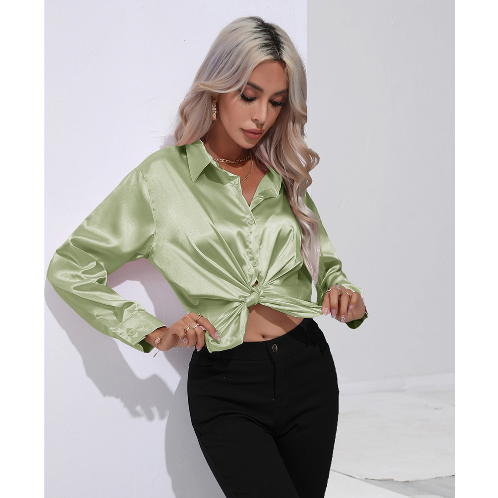 Women's Blouse Long Sleeve Blouses Patchwork Casual Solid Color display picture 32