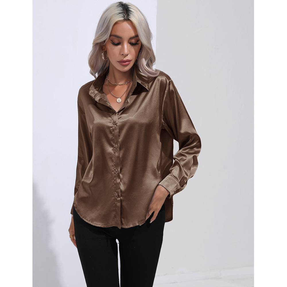 Women's Blouse Long Sleeve Blouses Patchwork Casual Solid Color display picture 7