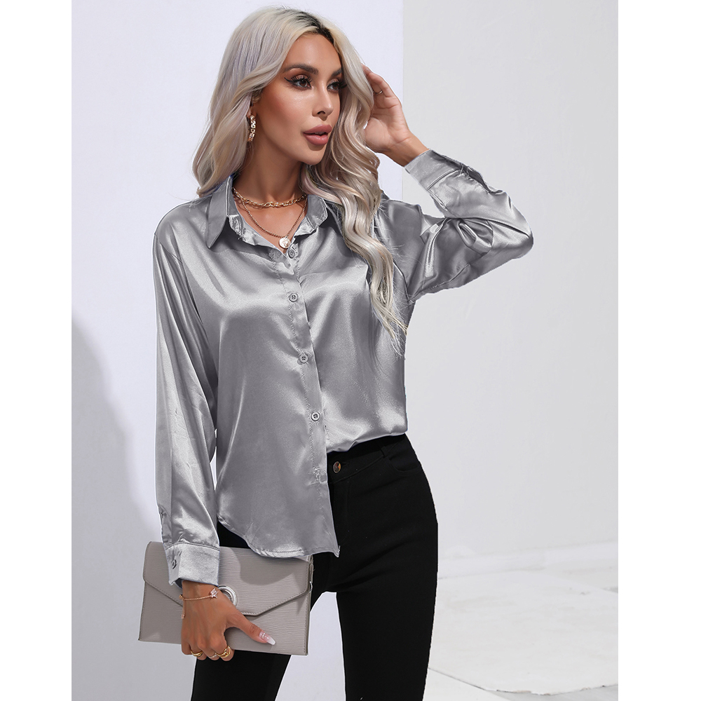 Women's Blouse Long Sleeve Blouses Patchwork Casual Solid Color display picture 1