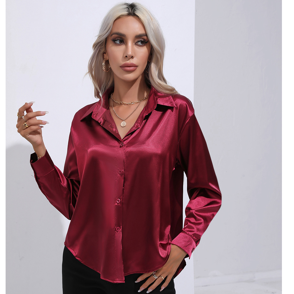 Women's Blouse Long Sleeve Blouses Patchwork Casual Solid Color display picture 14