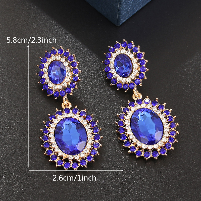 Simple Style Flower Alloy Plating Inlay Zircon Gold Plated Women's Drop Earrings display picture 2