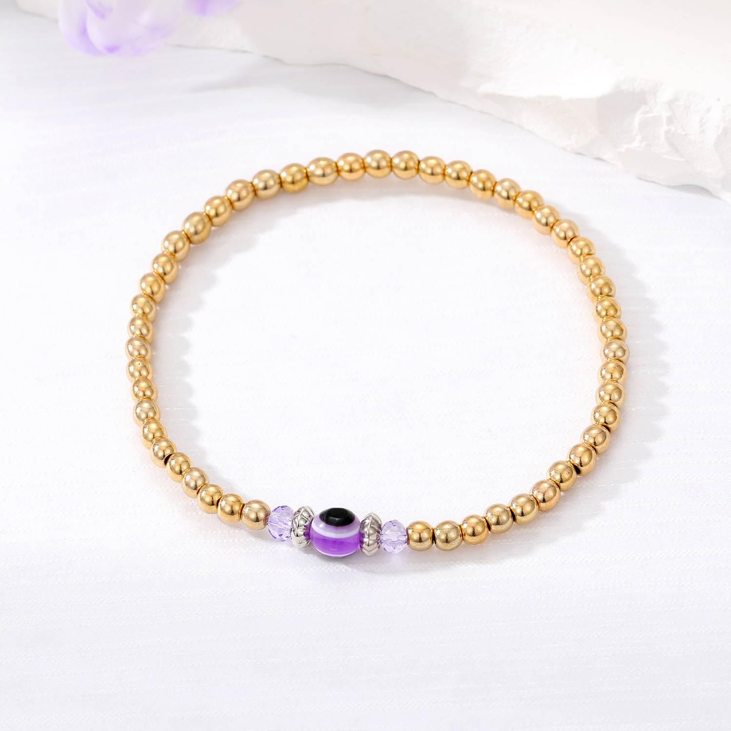 Casual Tropical Round Alloy Resin Beaded Women's Bracelets display picture 2