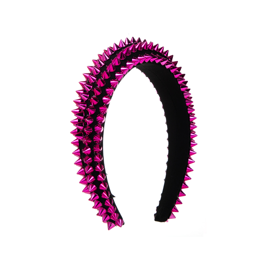 Hip-hop Exaggerated Rivet Alloy Hair Band display picture 8