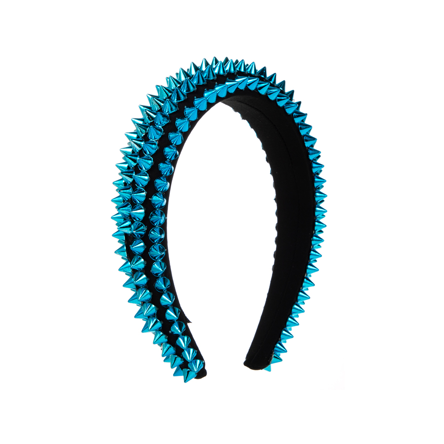Hip-hop Exaggerated Rivet Alloy Hair Band display picture 6