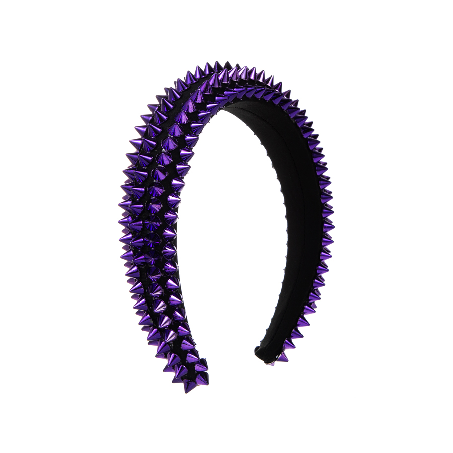 Hip-hop Exaggerated Rivet Alloy Hair Band display picture 7