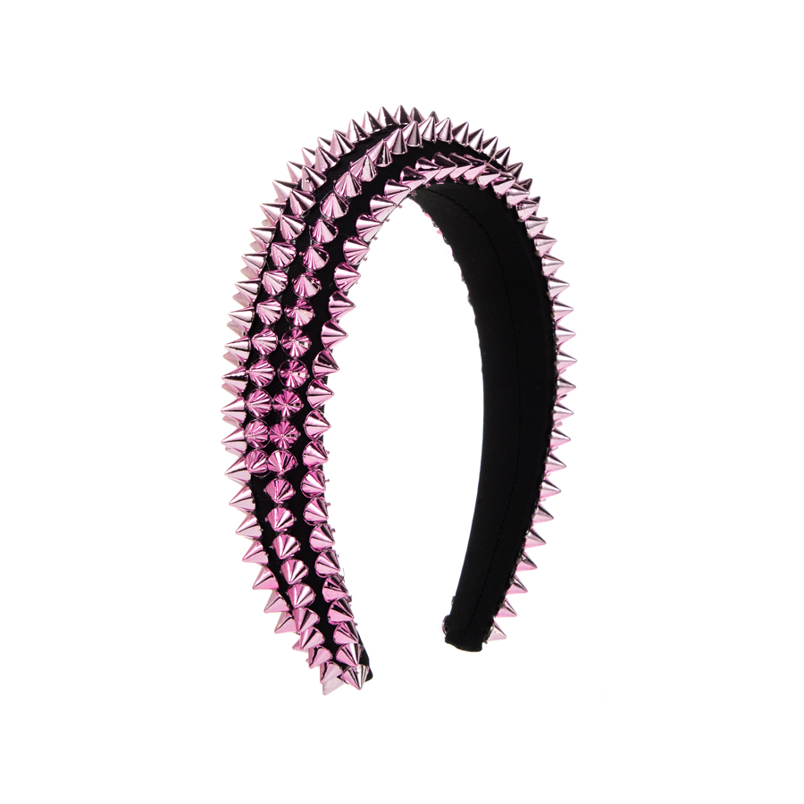 Hip-hop Exaggerated Rivet Alloy Hair Band display picture 9