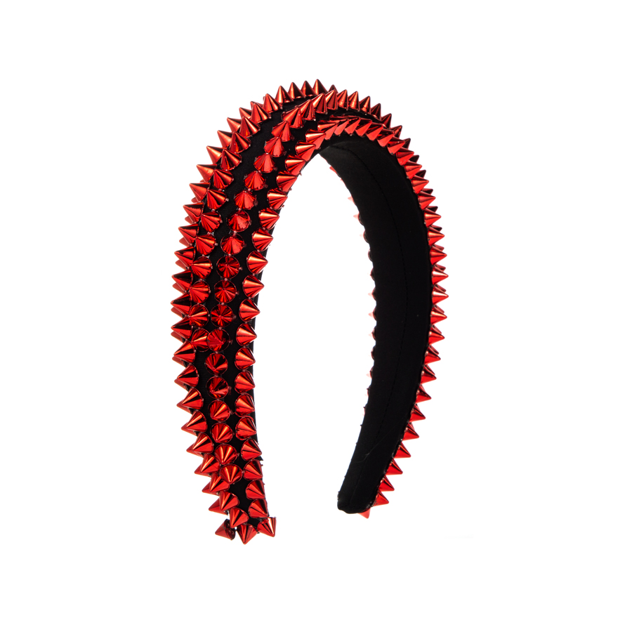 Hip-hop Exaggerated Rivet Alloy Hair Band display picture 11