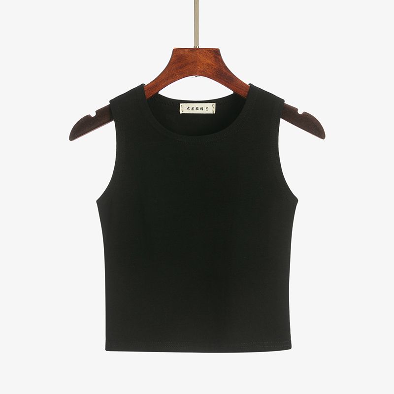 Women's Vest Sleeveless T-shirts Washed Elegant Sexy Solid Color display picture 5