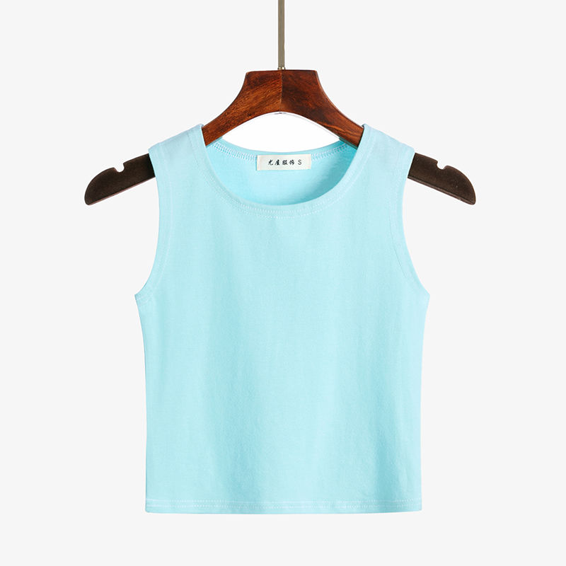Women's Vest Sleeveless T-shirts Washed Elegant Sexy Solid Color display picture 12