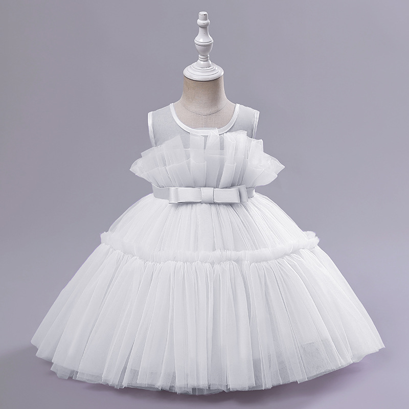 Elegante Princesa Romántico Color Sólido Poliéster Vestidos Para Niñas display picture 5
