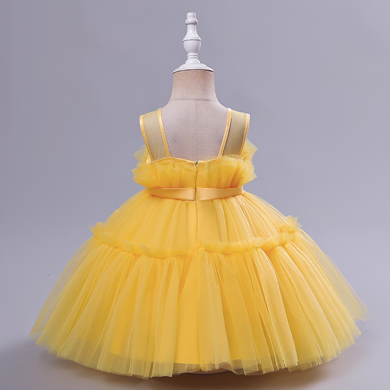 Elegante Princesa Romántico Color Sólido Poliéster Vestidos Para Niñas display picture 3