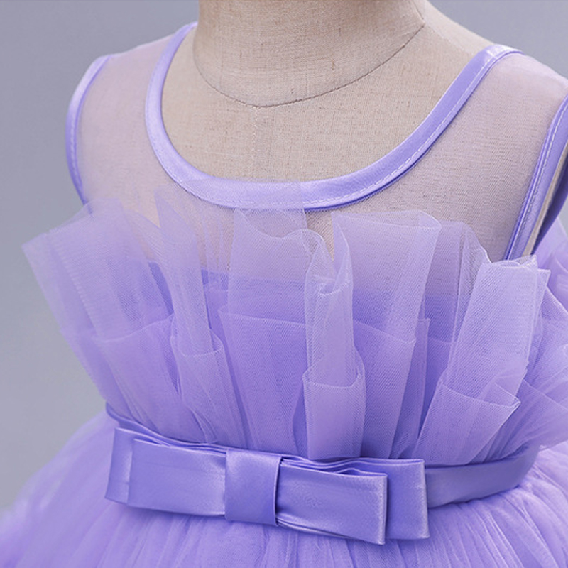 Elegante Princesa Romántico Color Sólido Poliéster Vestidos Para Niñas display picture 10