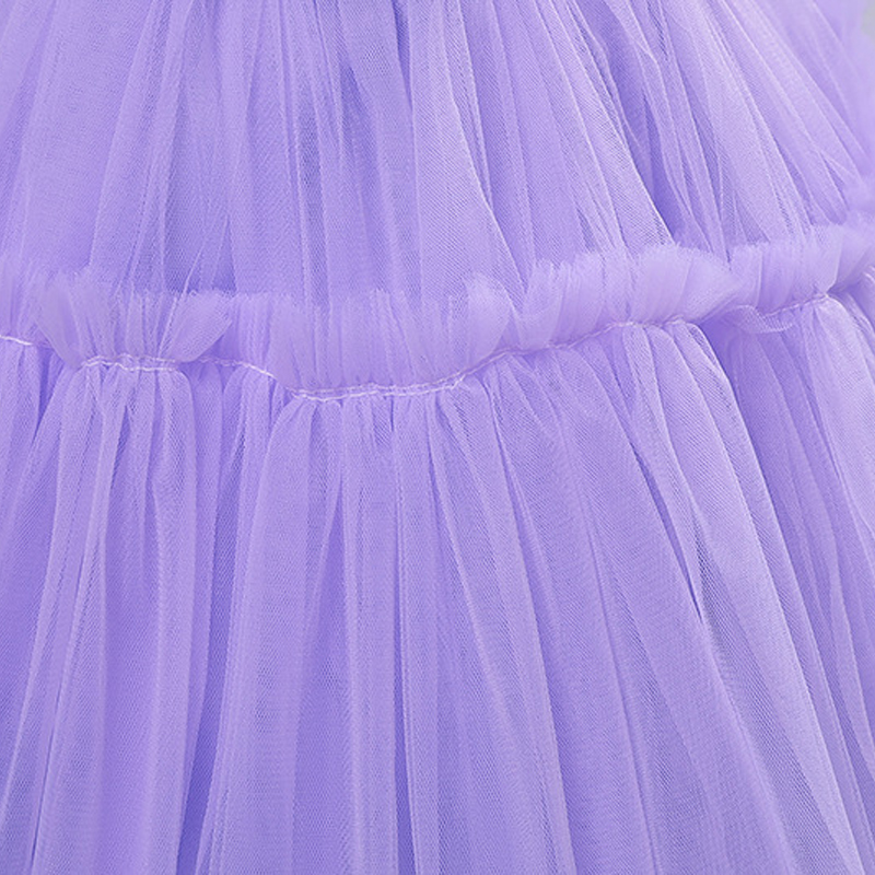 Elegante Princesa Romántico Color Sólido Poliéster Vestidos Para Niñas display picture 13