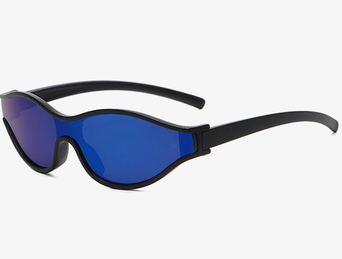 Basic Sports Geometric Pc Cat Eye Full Frame Sports Sunglasses display picture 3