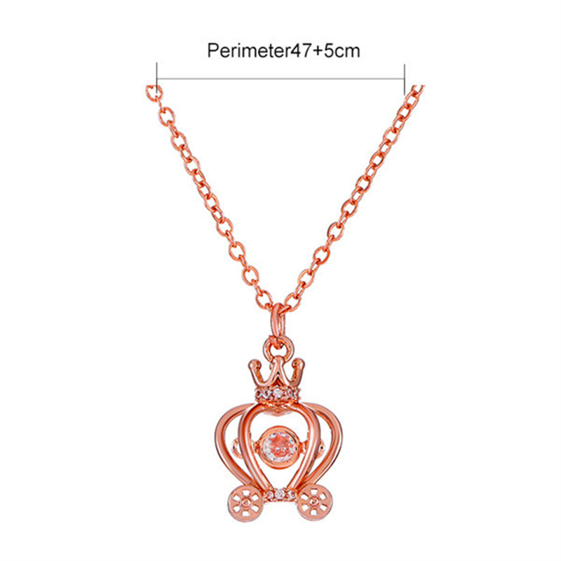 Simple Style Commute Bear Copper Plating Inlay Crystal Rhinestones Zircon 18k Gold Plated Gold Plated Silver Plated Pendant Necklace display picture 7