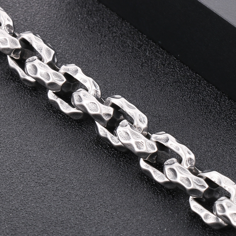 Hip-hop Solid Color Titanium Steel Men's Bracelets display picture 7