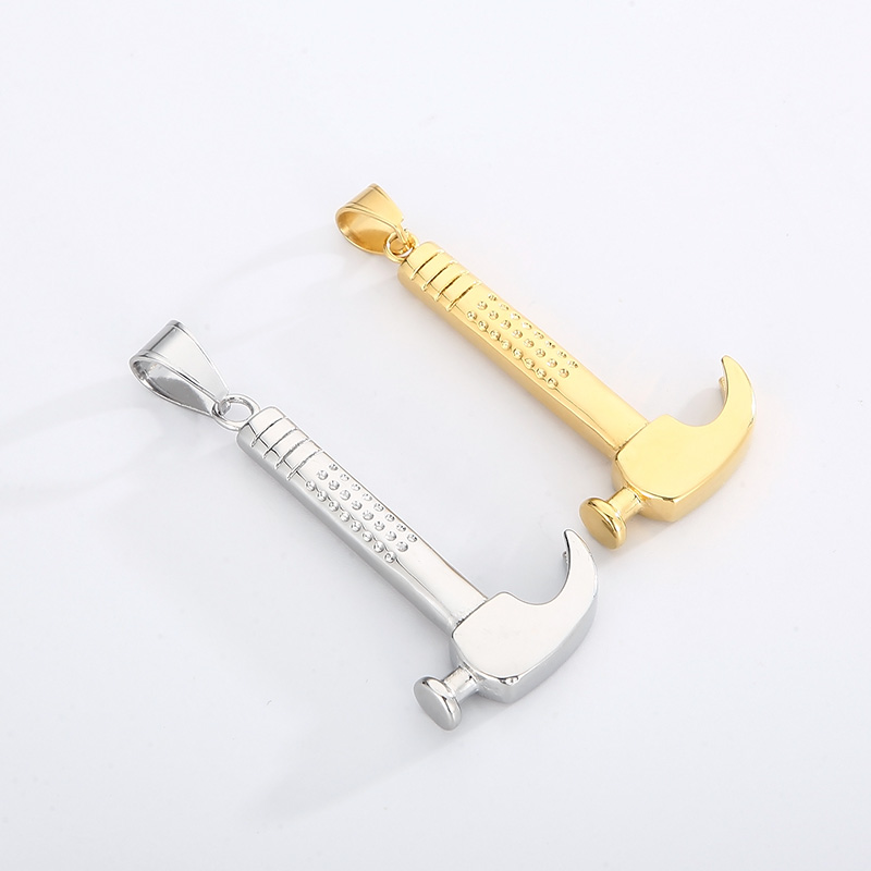 1 Piece Stainless Steel 18K Gold Plated Hammer display picture 1