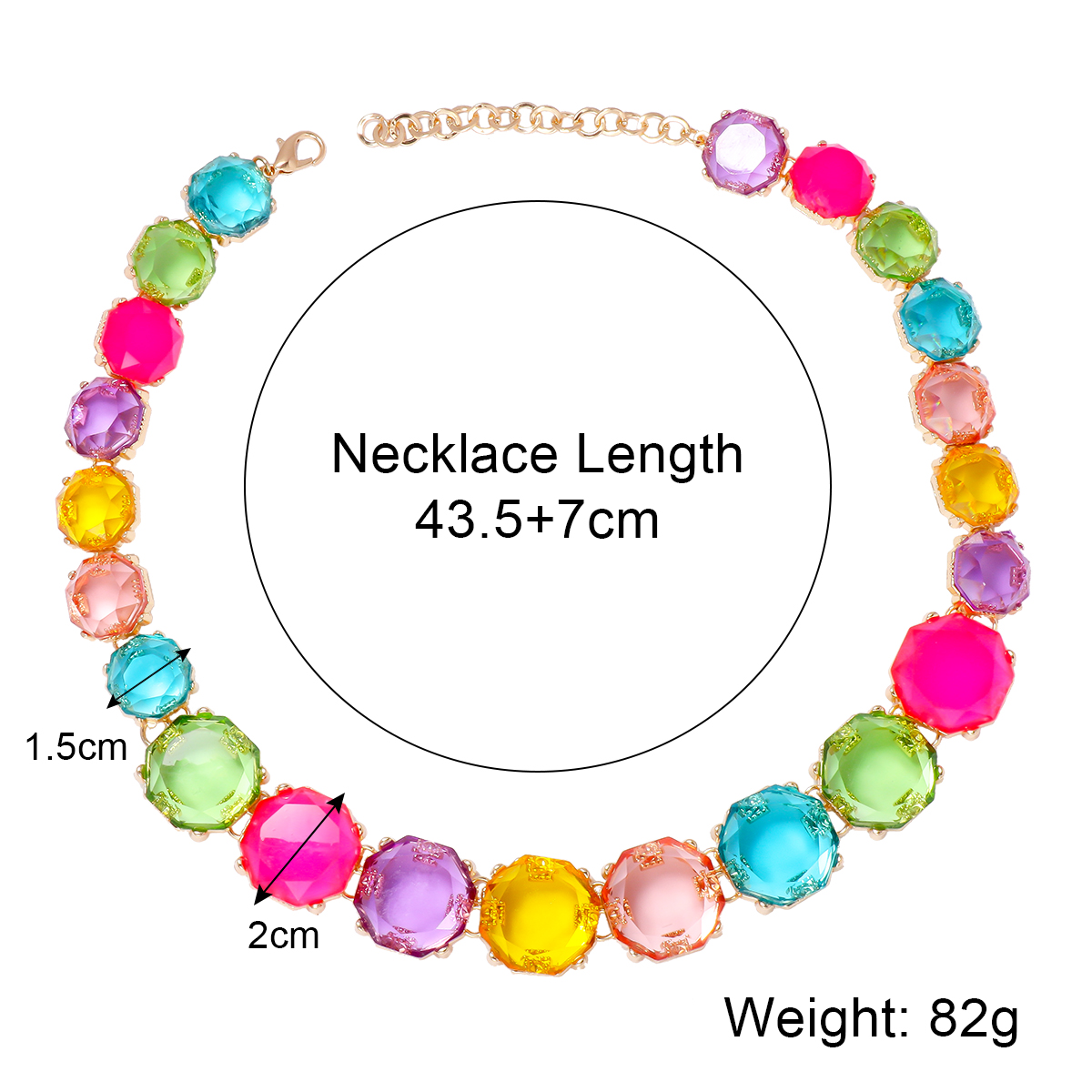 Commute Round Alloy Three-dimensional Inlay Rhinestones Necklace display picture 1