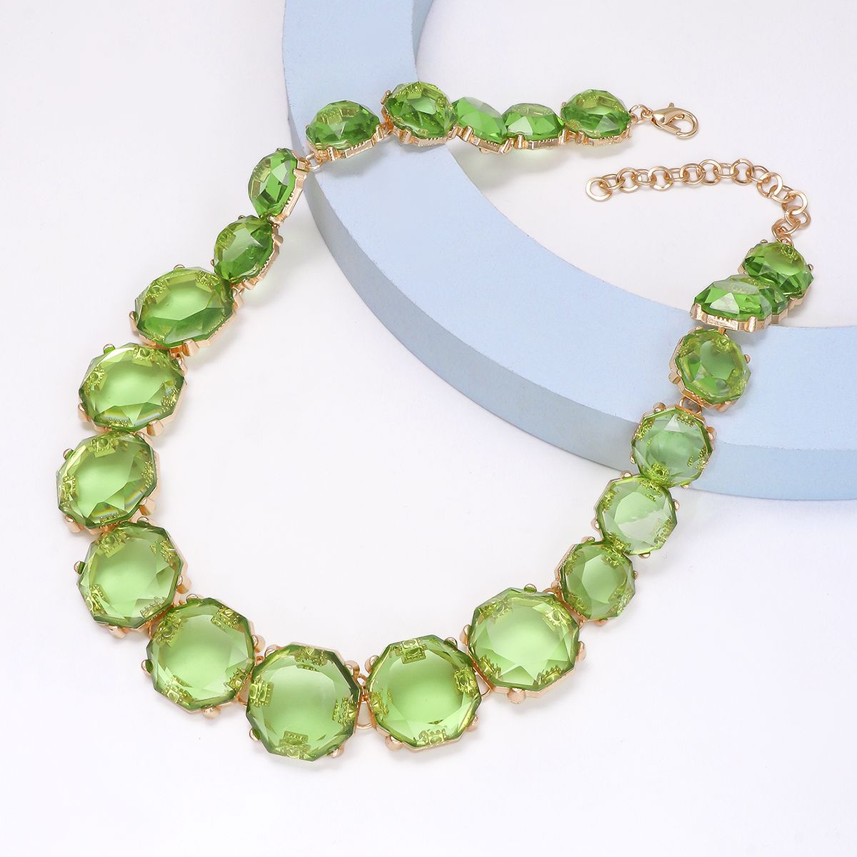 Commute Round Alloy Three-dimensional Inlay Rhinestones Necklace display picture 8