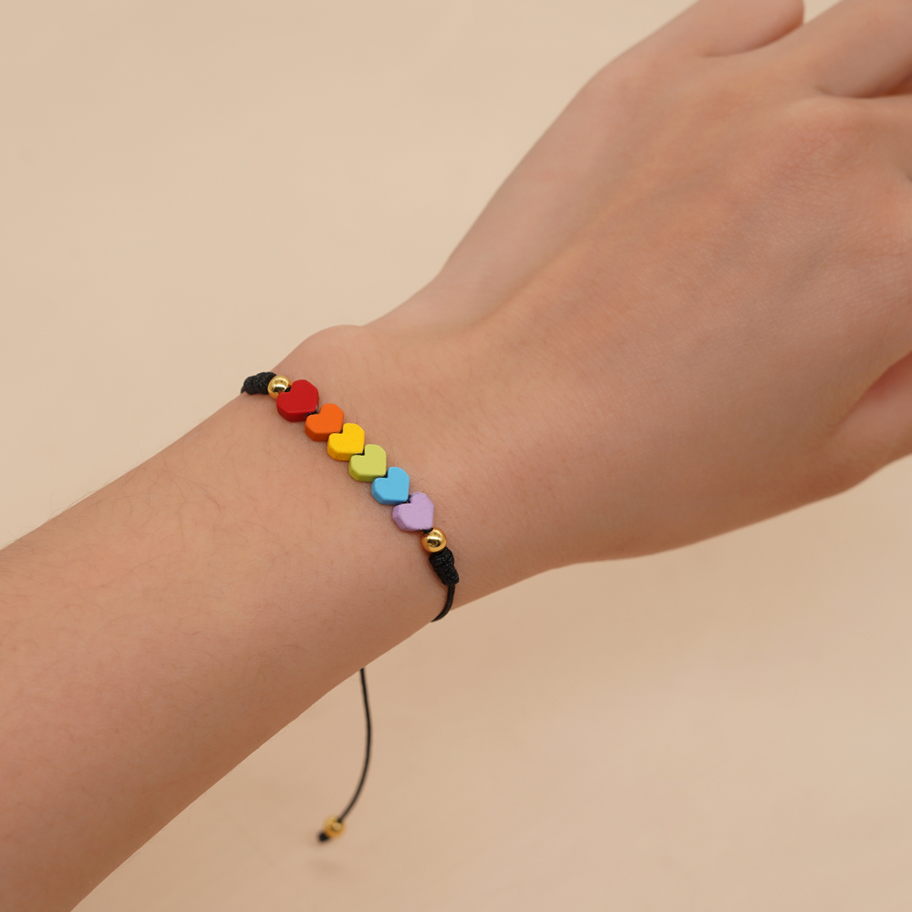 Casual Retro Circle Colorful Soft Clay Unisex Bracelets display picture 4