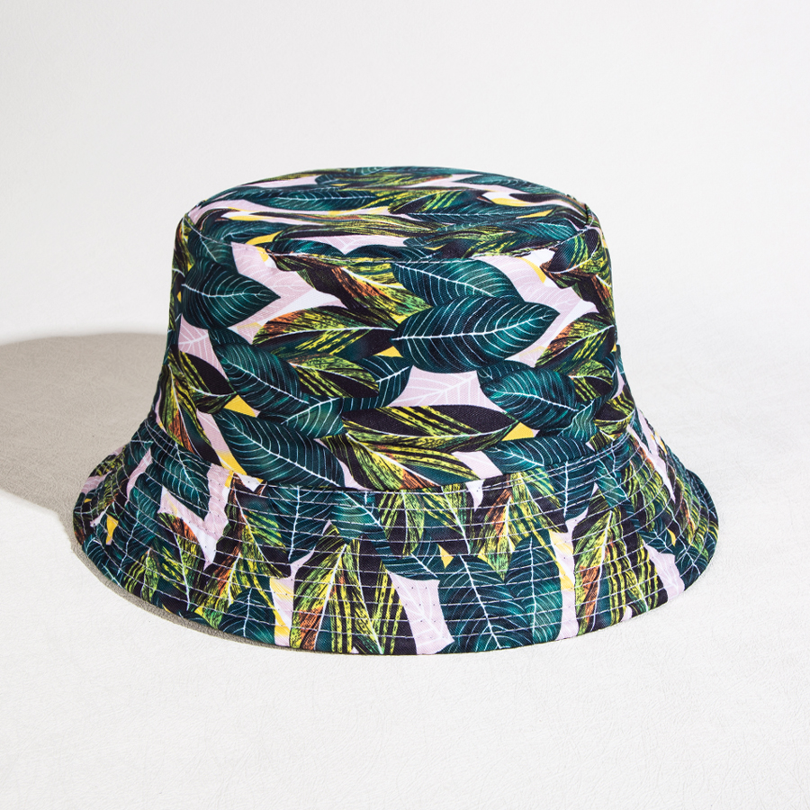 Unisex Casual Classic Style Streetwear Coconut Tree Flamingo Wide Eaves Bucket Hat display picture 10