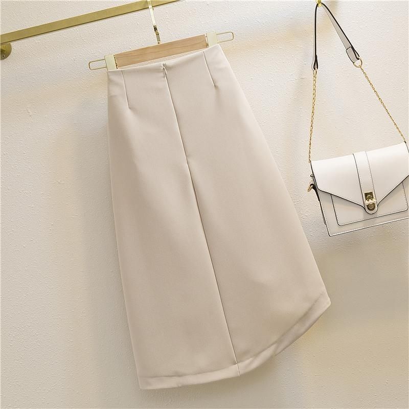 Summer Spring Autumn Simple Style Classic Style Simple Solid Color Rayon Spandex Polyester Midi Dress Skirts display picture 1