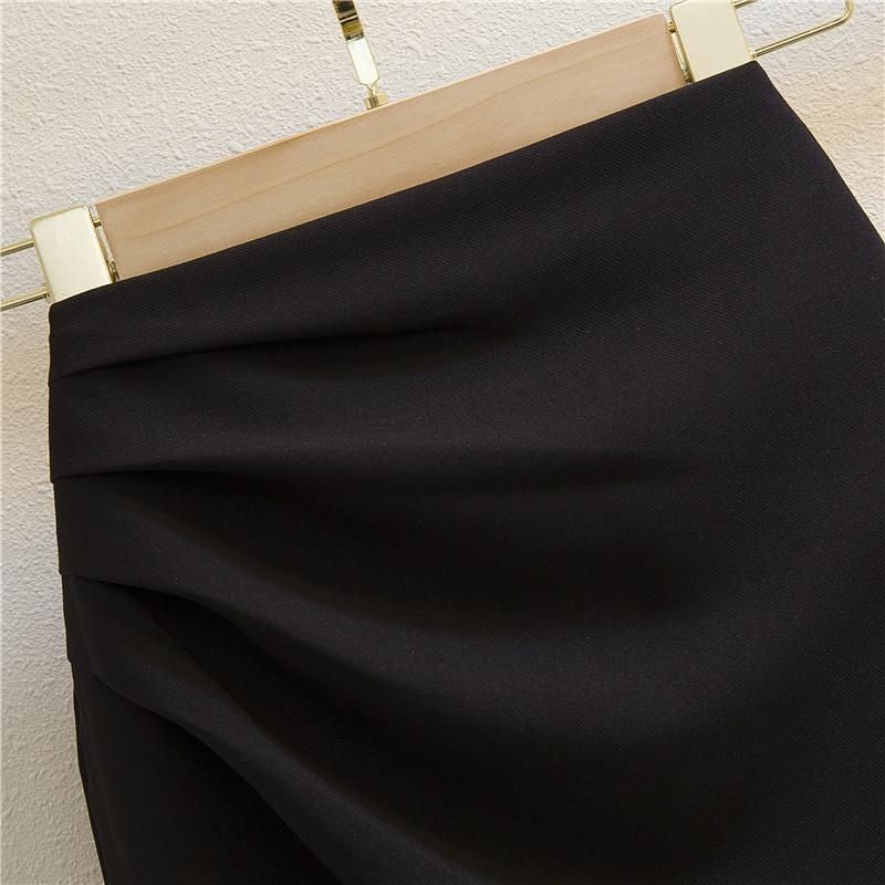 Summer Spring Autumn Simple Style Classic Style Simple Solid Color Rayon Spandex Polyester Midi Dress Skirts display picture 7