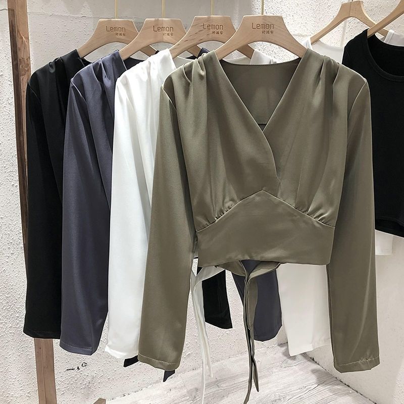Women's Blouse Long Sleeve Blouses Casual Simple Style Simple Solid Color display picture 11