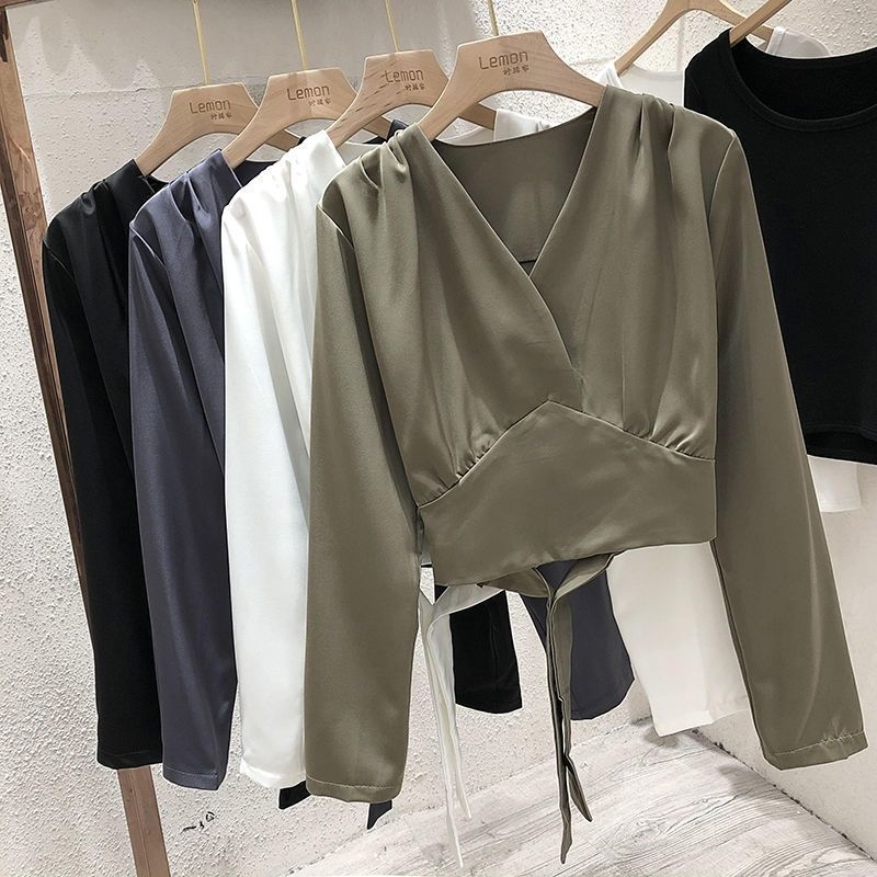 Women's Blouse Long Sleeve Blouses Casual Simple Style Simple Solid Color display picture 10