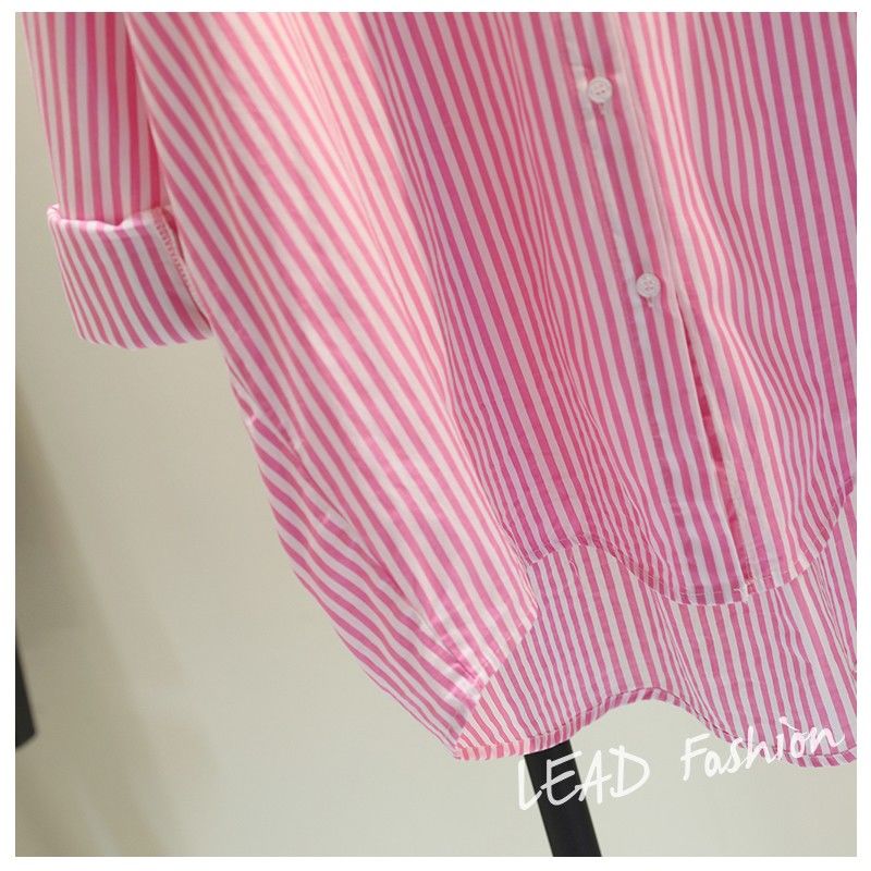 Women's Blouse Long Sleeve Blouses Pocket Washed Casual Simple Style Stripe display picture 23