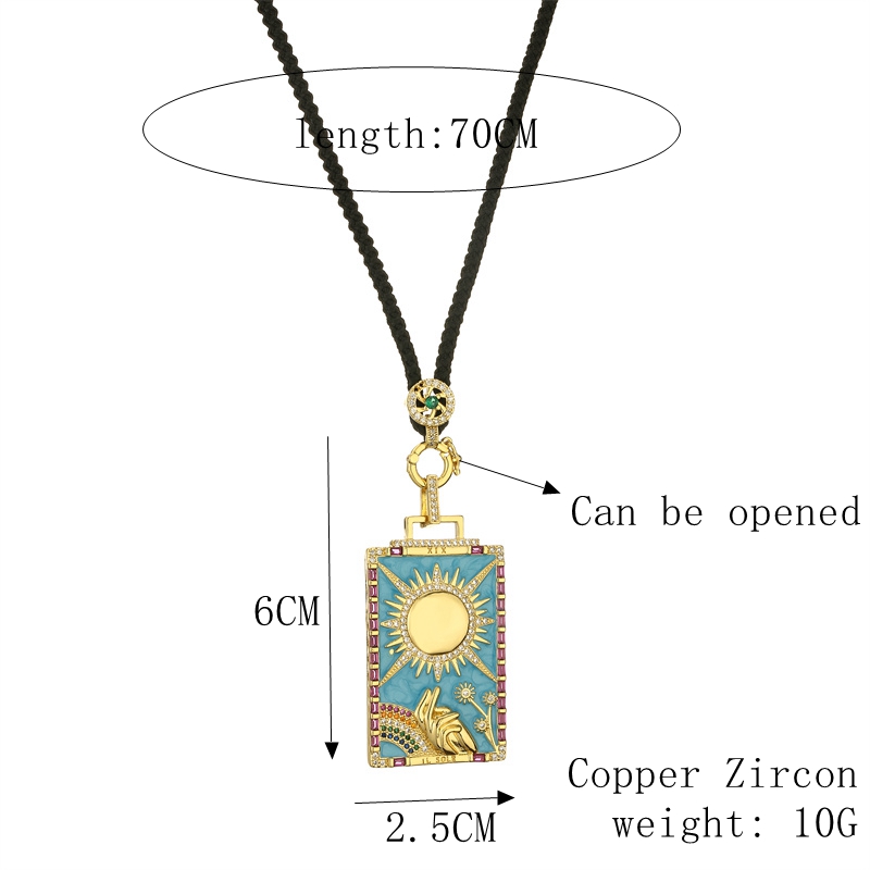 Streetwear Gossip Devil's Eye Copper Plating Inlay Zircon Gold Plated Pendant Necklace display picture 1