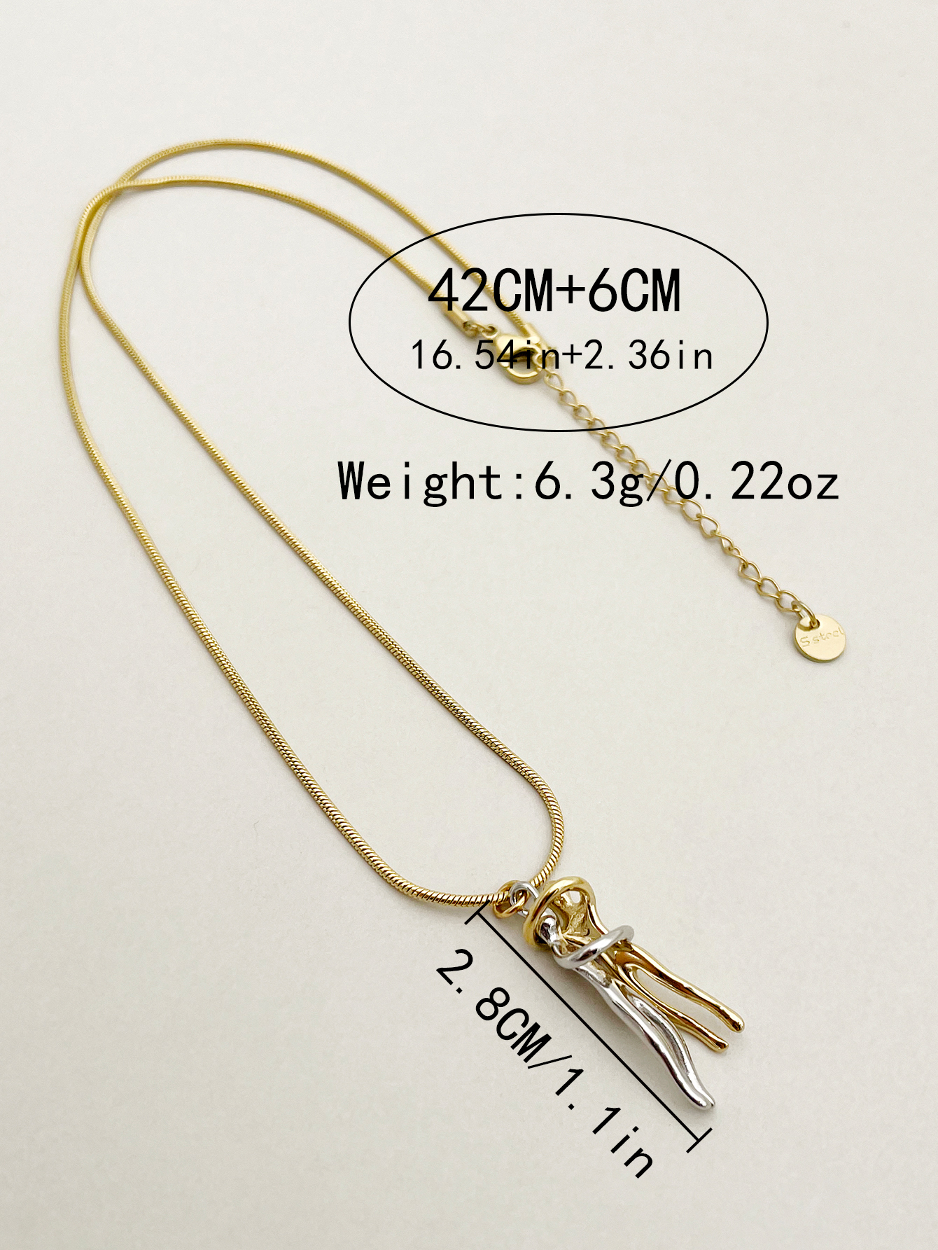Casual Artistic Human Stainless Steel Plating Gold Plated Pendant Necklace Long Necklace display picture 3