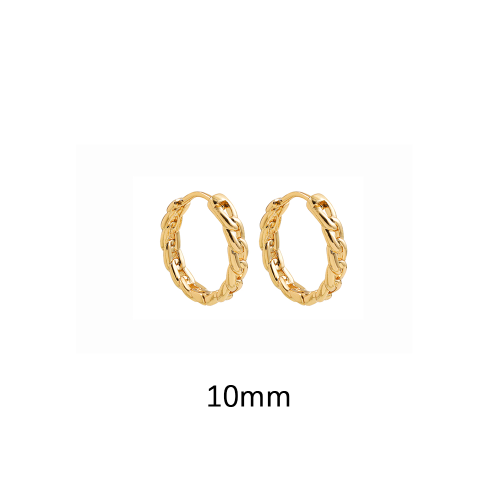 1 Pair Ig Style Simple Style Solid Color Plating Alloy Earrings display picture 2