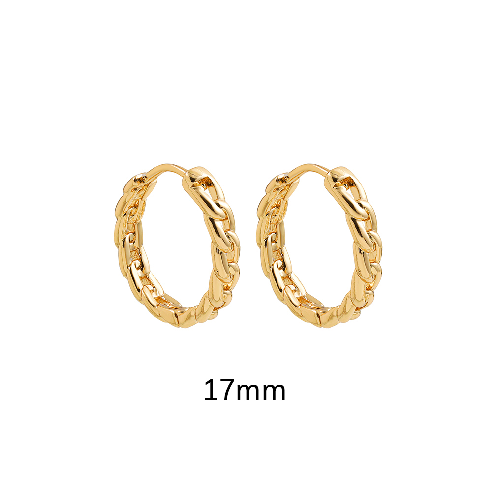 1 Pair Ig Style Simple Style Solid Color Plating Alloy Earrings display picture 3