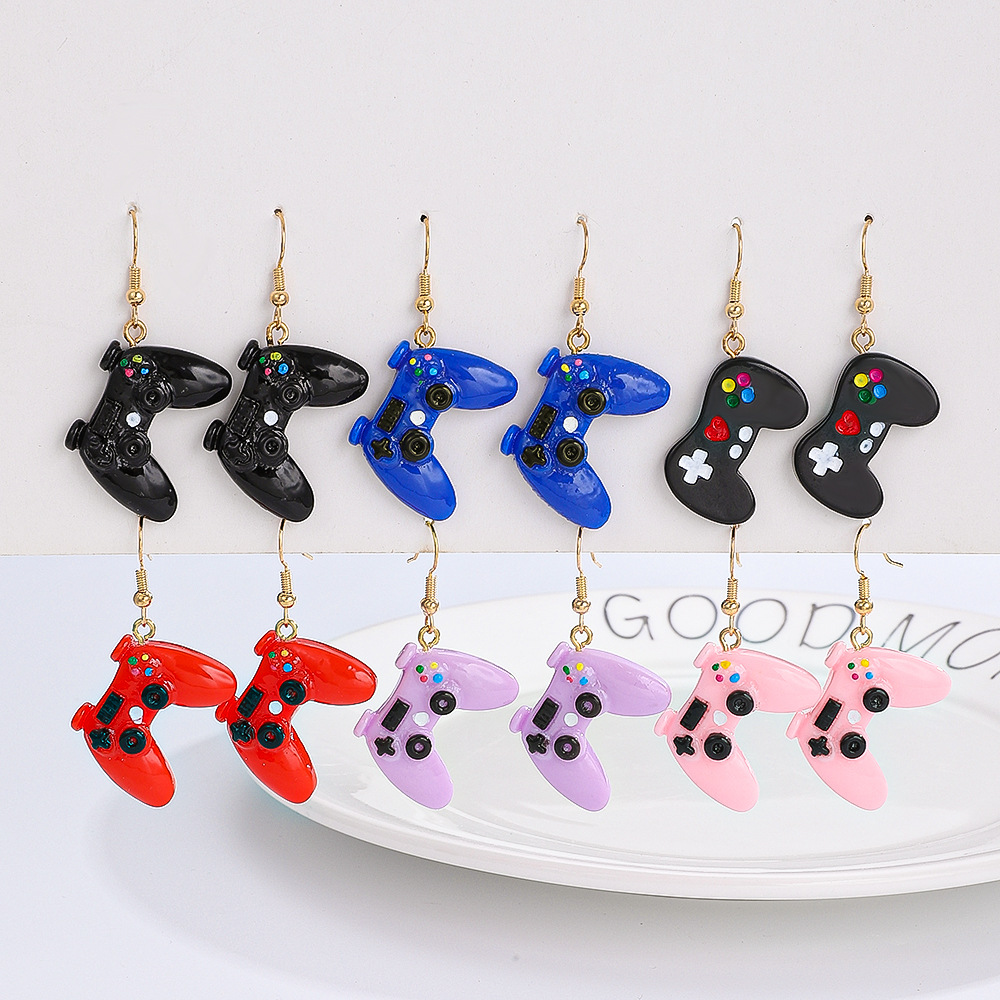 1 Pair Preppy Style Simple Style Streetwear Game Console Arylic Drop Earrings display picture 3