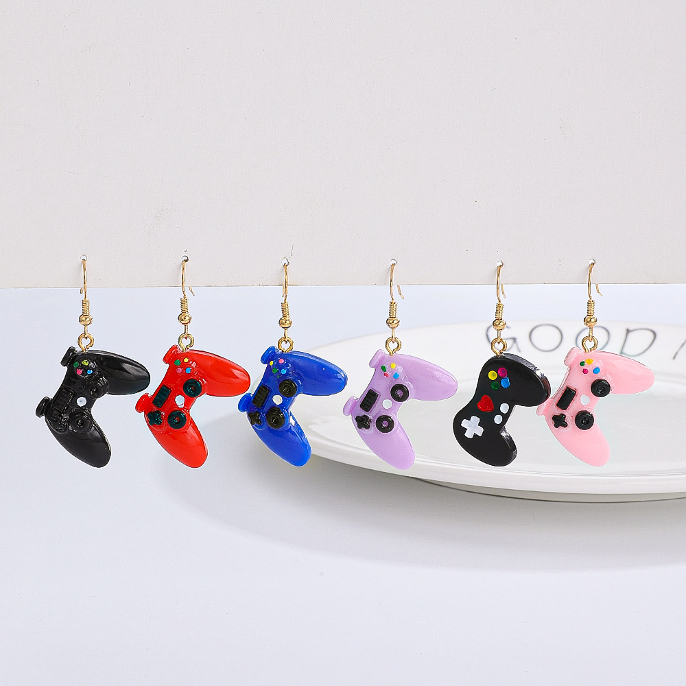 1 Pair Preppy Style Simple Style Streetwear Game Console Arylic Drop Earrings display picture 4