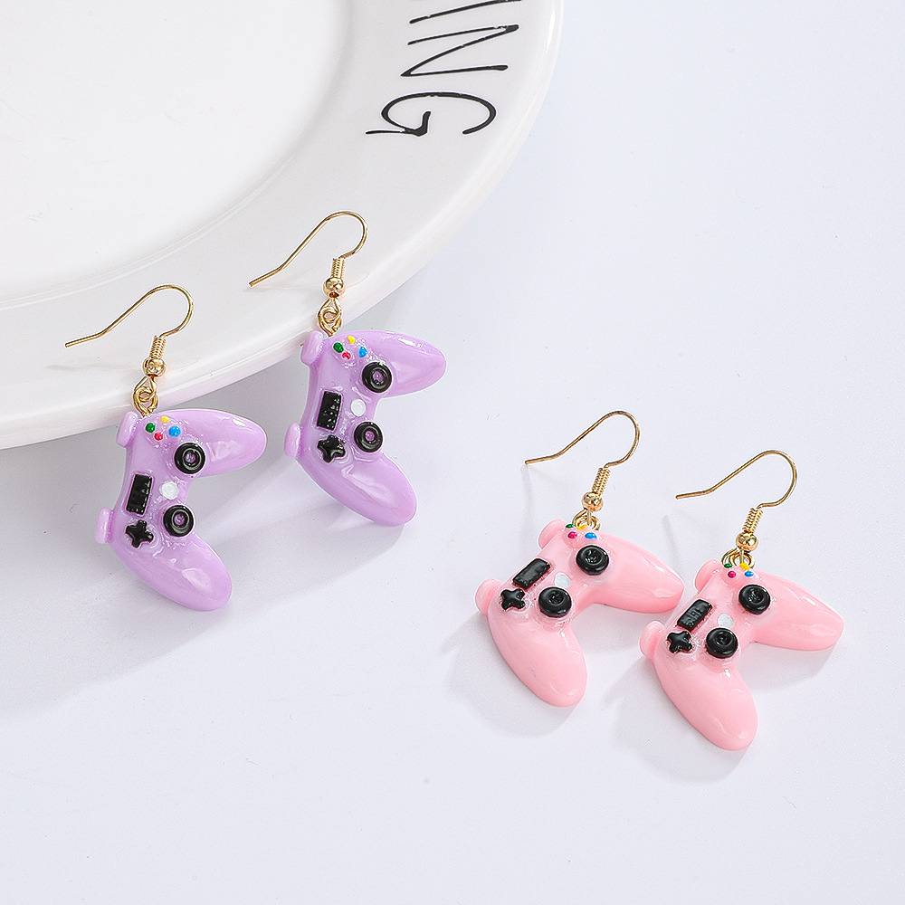 1 Pair Preppy Style Simple Style Streetwear Game Console Arylic Drop Earrings display picture 5