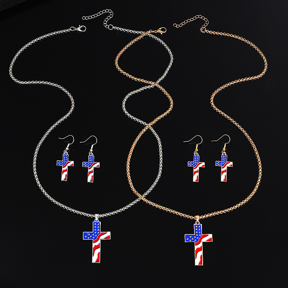 Ethnic Style National Flag Alloy Women's Earrings Necklace display picture 2