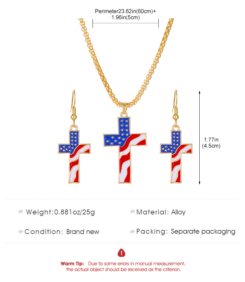 Ethnic Style National Flag Alloy Women's Earrings Necklace display picture 1