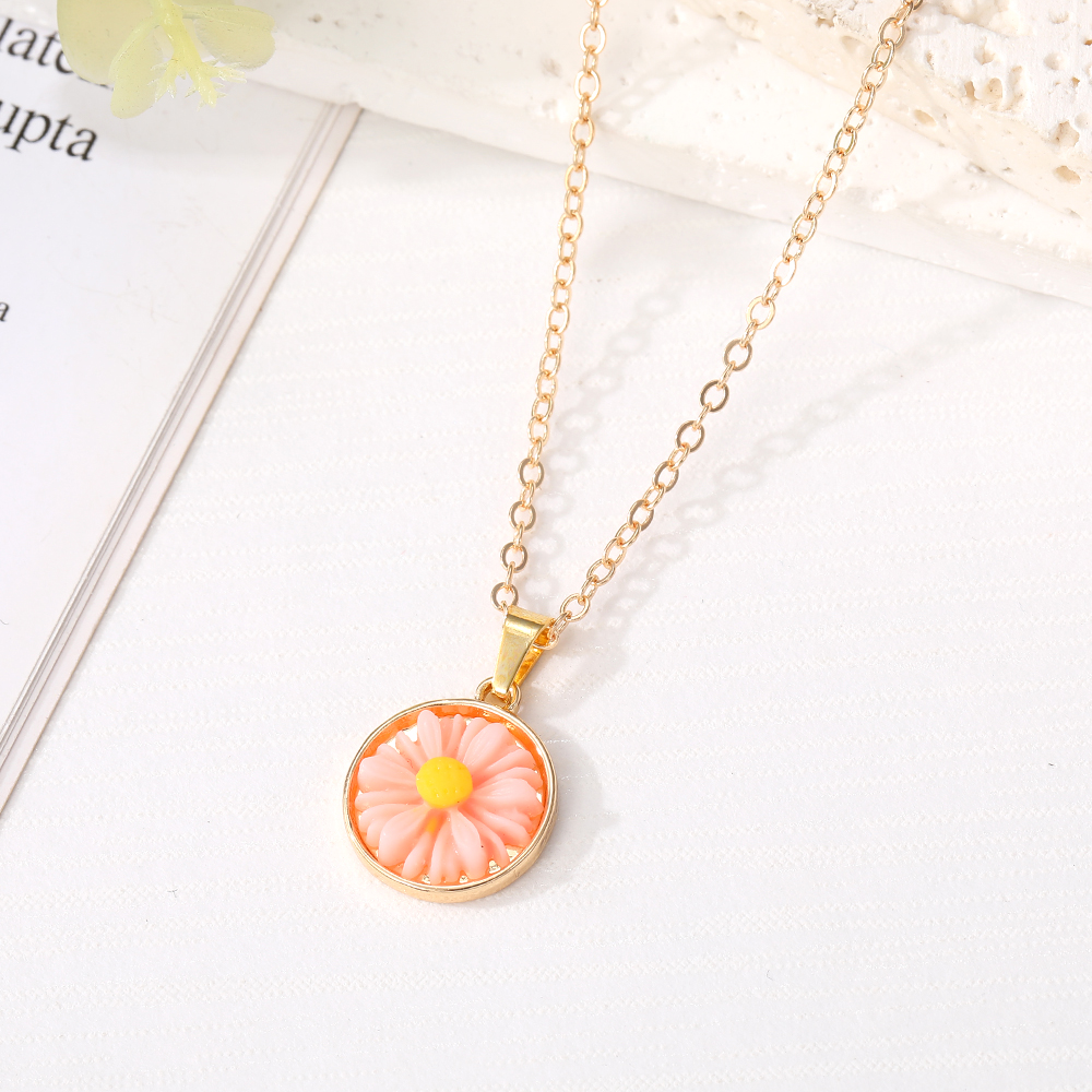 Vacation Flower Alloy Wholesale Pendant Necklace display picture 3