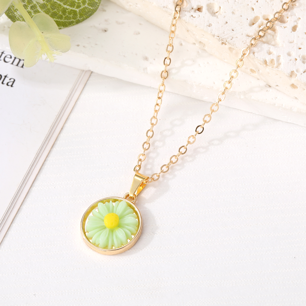 Vacation Flower Alloy Wholesale Pendant Necklace display picture 5
