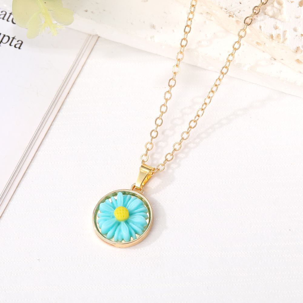 Vacation Flower Alloy Wholesale Pendant Necklace display picture 6
