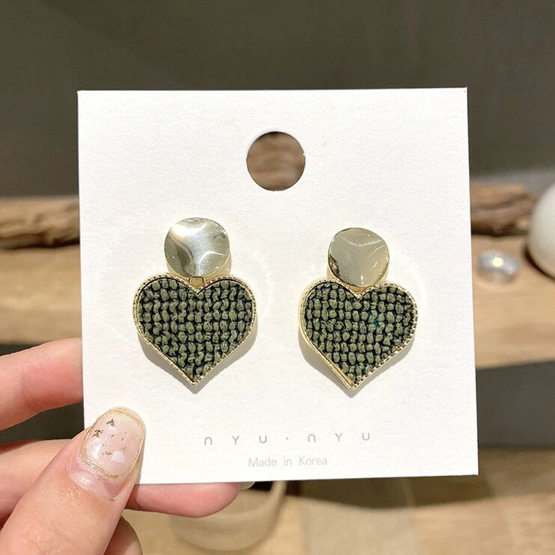 1 Pair Ig Style Sweet Lattice Heart Shape Bow Knot Enamel Plating Inlay Alloy Rhinestones Pearl 18k Gold Plated Drop Earrings display picture 13