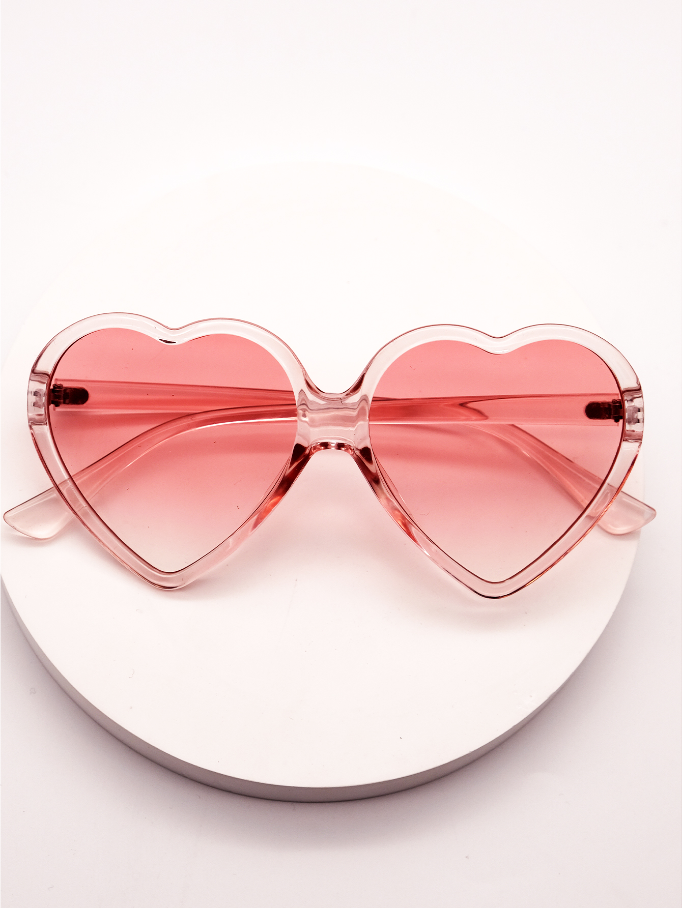 Cute Sweet Gradient Color Pc Love Full Frame Women's Sunglasses display picture 3