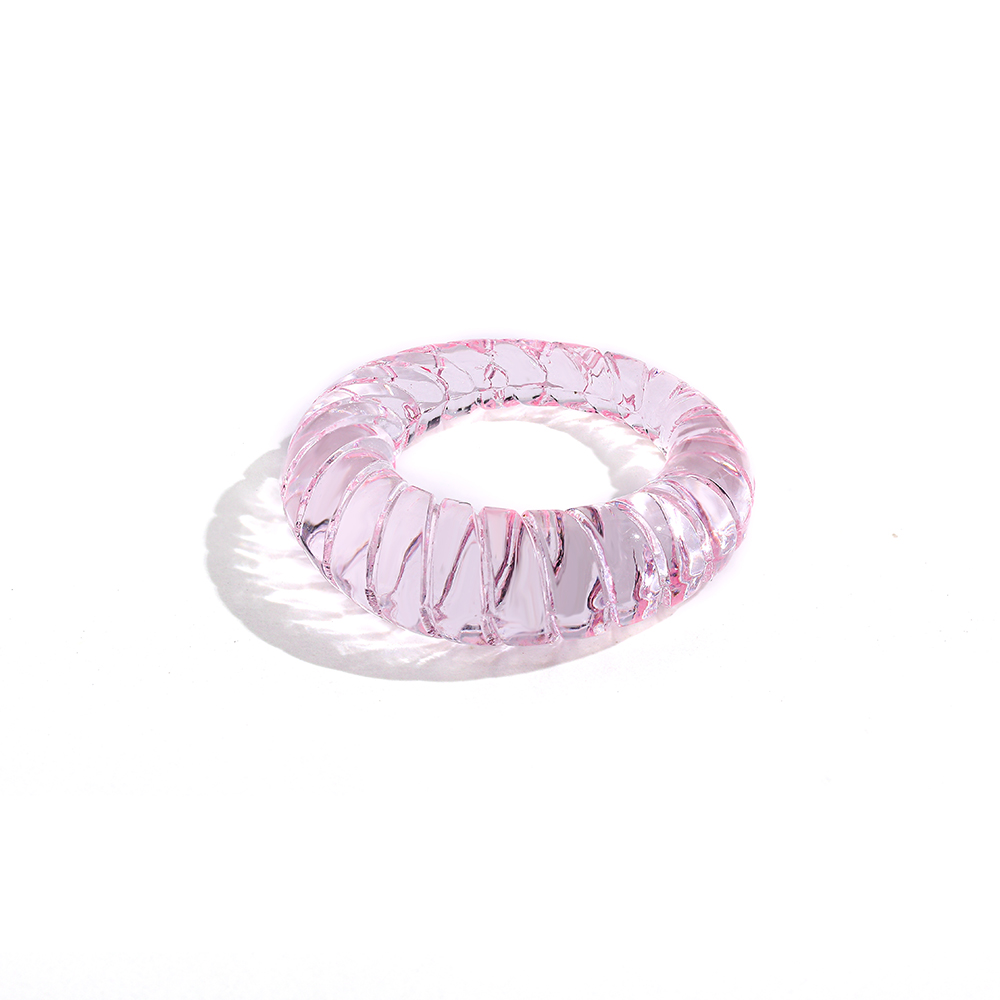Cute Solid Color Resin Women's Rings display picture 9