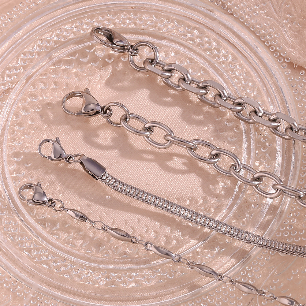 Style Simple Style Classique Ovale Acier Inoxydable Bracelets display picture 4