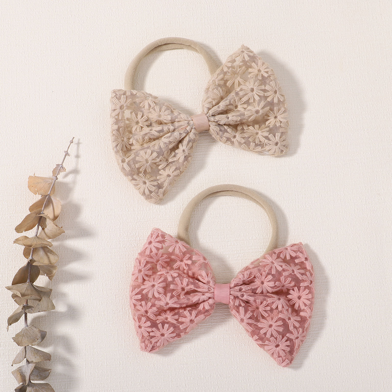 Casual Cute Flower Bow Knot Polyester Hair Band display picture 11