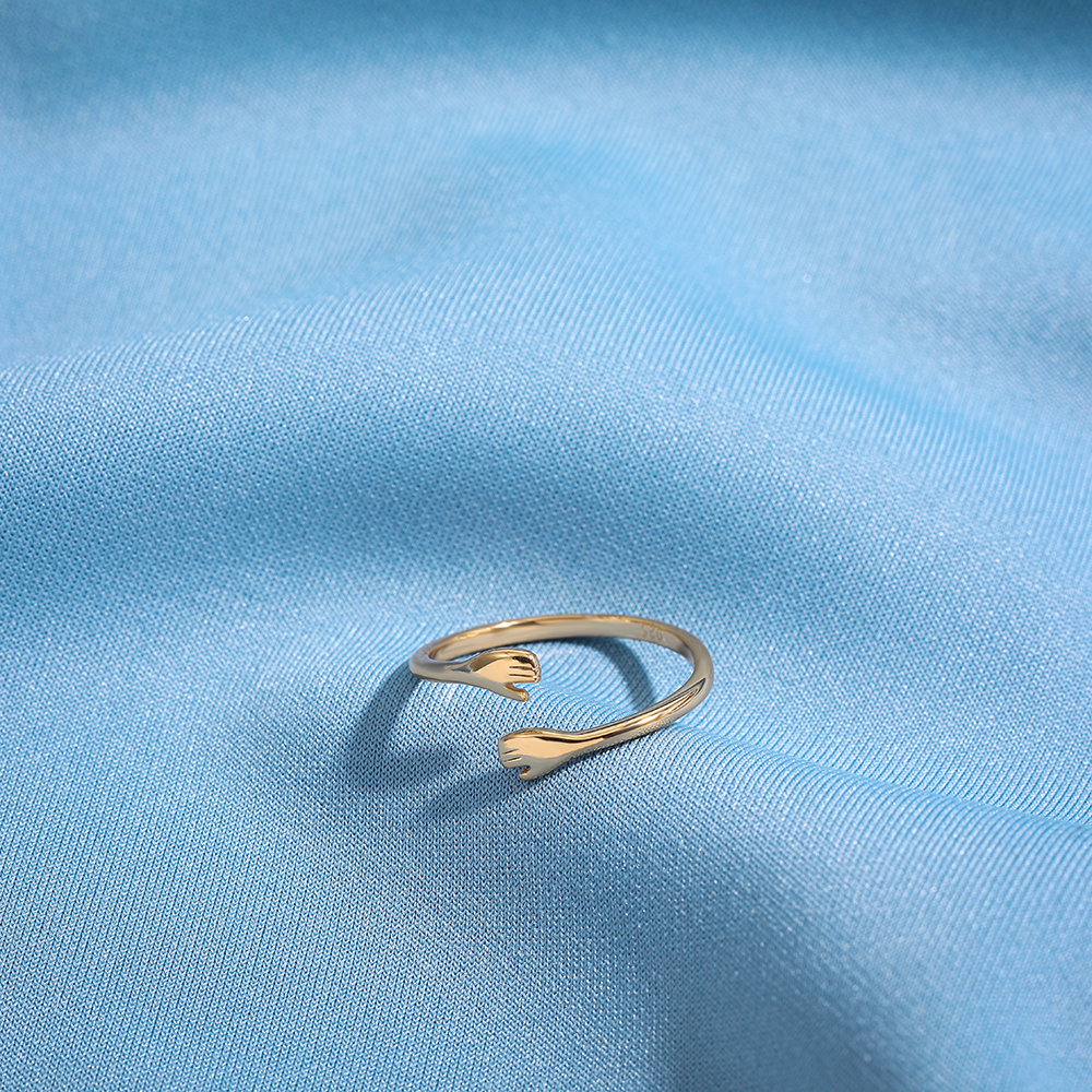 Romantic Hand Stainless Steel Rings display picture 6