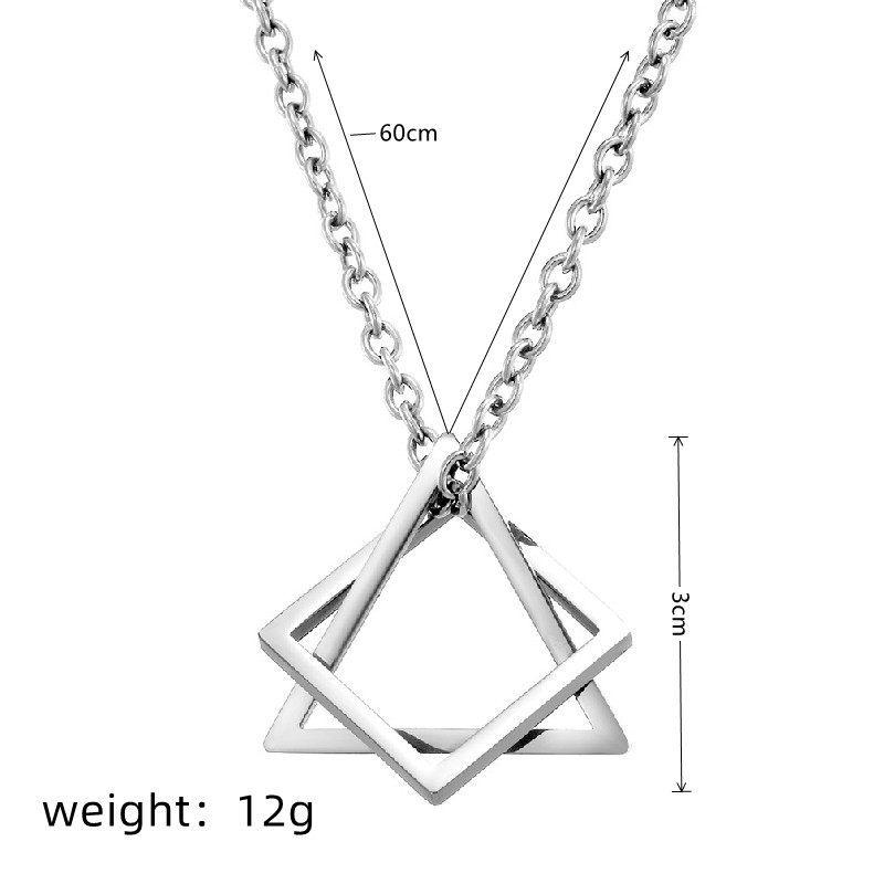 Casual Basic Geometric Alloy Iron Unisex Pendant Necklace display picture 4