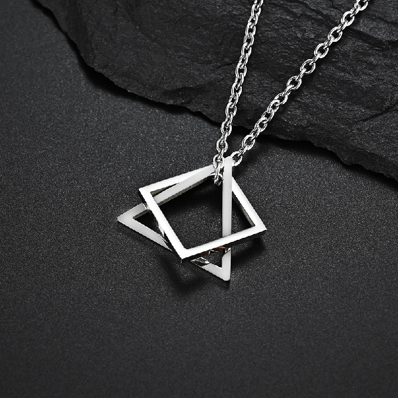 Casual Basic Geometric Alloy Iron Unisex Pendant Necklace display picture 2